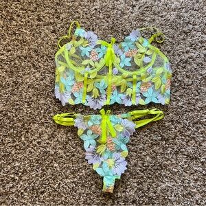 Floral lingerie